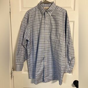 gold label roundtree yorke button down Noniron Plaid Long Sleeve 16.5 /33 Shirt